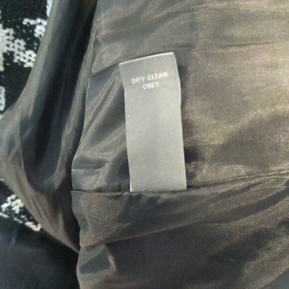 Charlotte Russe Women's Knit Houndstooth Wool Blend Coat Size Medium - Picture 8 of 8